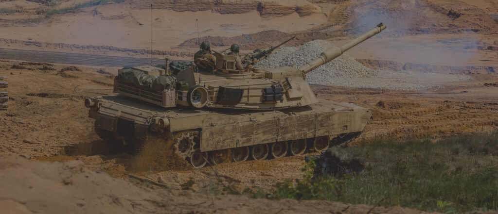 Tank in the desert